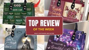 Top Christian handbag reviews of the week featuring beautiful faith-inspired designs and customer feedback