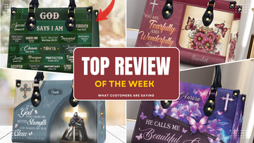 Top Christian handbag reviews of the week featuring beautiful faith-inspired designs and customer feedback