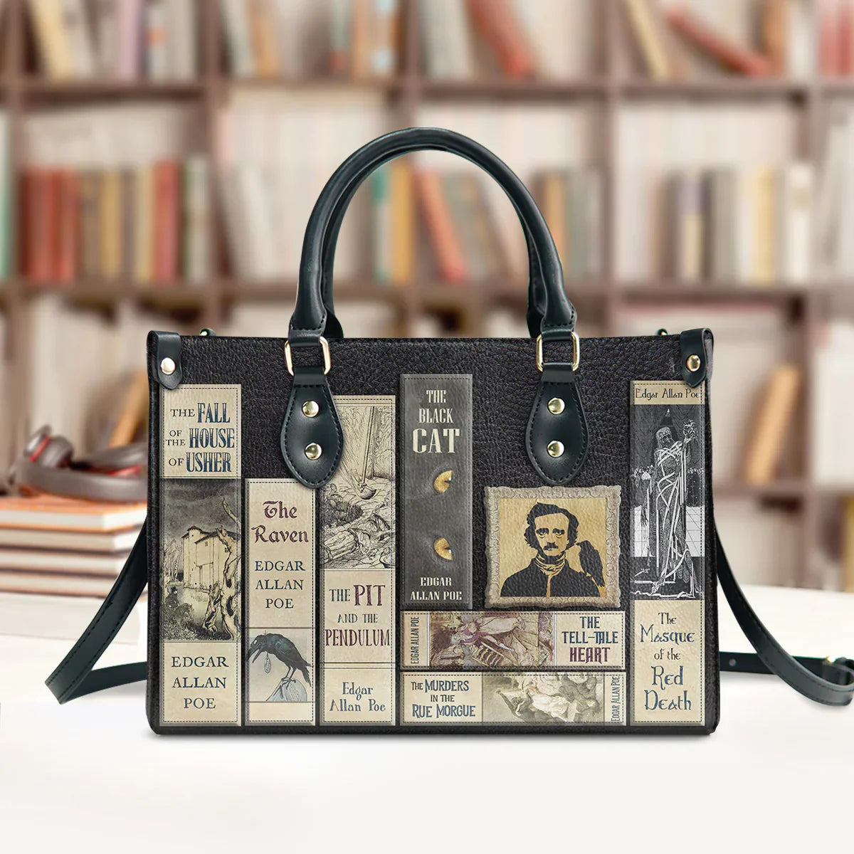 Christianartbag Novel Bags Personalized Leather Handbags for Literary Enthusiasts – Christian apparel for women – Leather Han