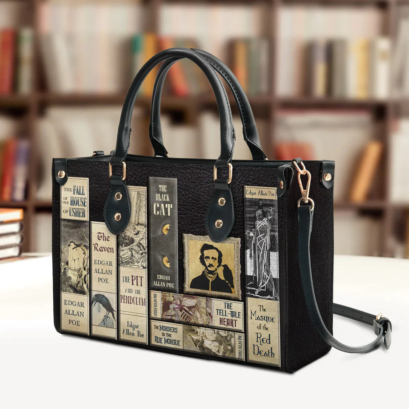 Christianartbag Novel Bags Personalized Leather Handbags for Literary Enthusiasts – Christian apparel for women – Leather Han