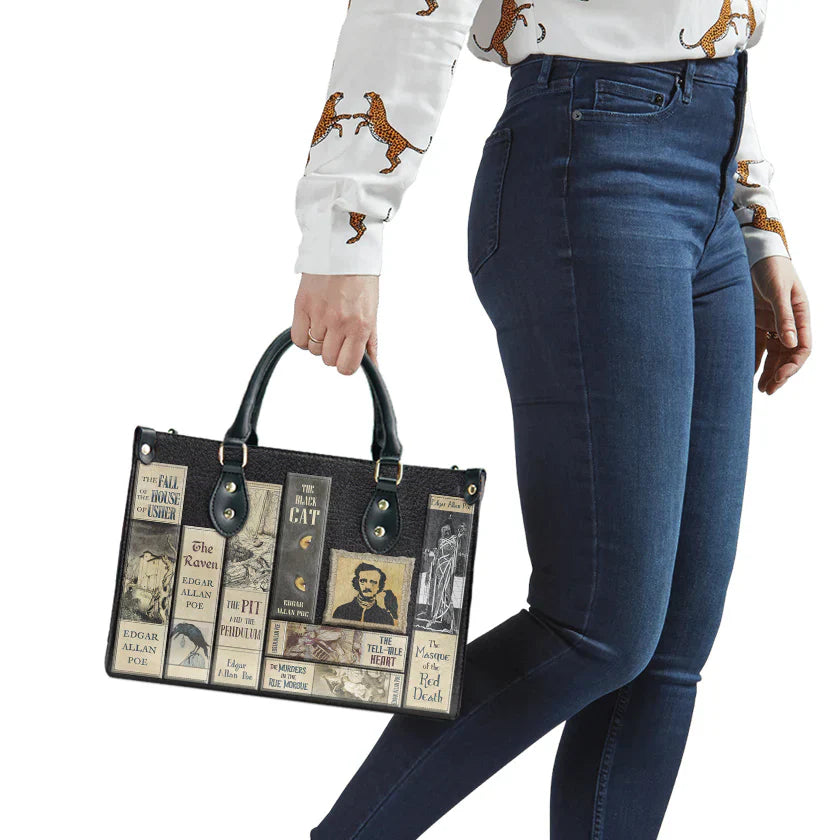 Christianartbag Novel Bags Personalized Leather Handbags for Literary Enthusiasts – Christian apparel for women – Leather TOT
