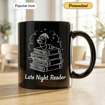 Late Night Reader Mug – Book Lover Coffee Cup, Cozy Reading Gift for Night Readers, Students & Bookworms| Mug 120