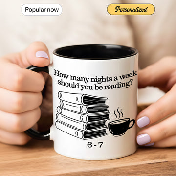 Custom Reading Mug, Personalized Book Lover Mug, Custom Coffee Mug, Holiday Gift for Bookworms | Mug 8