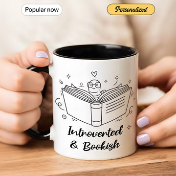 Cute Bookworm Mug – Introverted and Bookish Coffee Cup, Great Gift for Readers, Introverts & Homebodies | Mug 9
