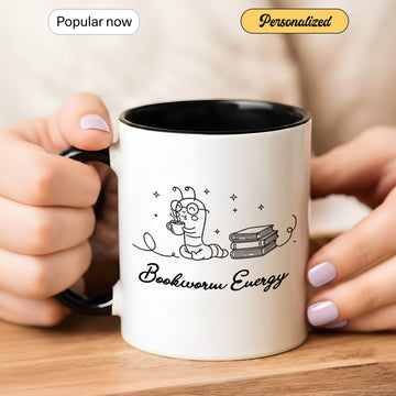 Personalized Bookworm Energy Mug – Perfect for Late Night Reading & Coffee Lovers | Mug 103