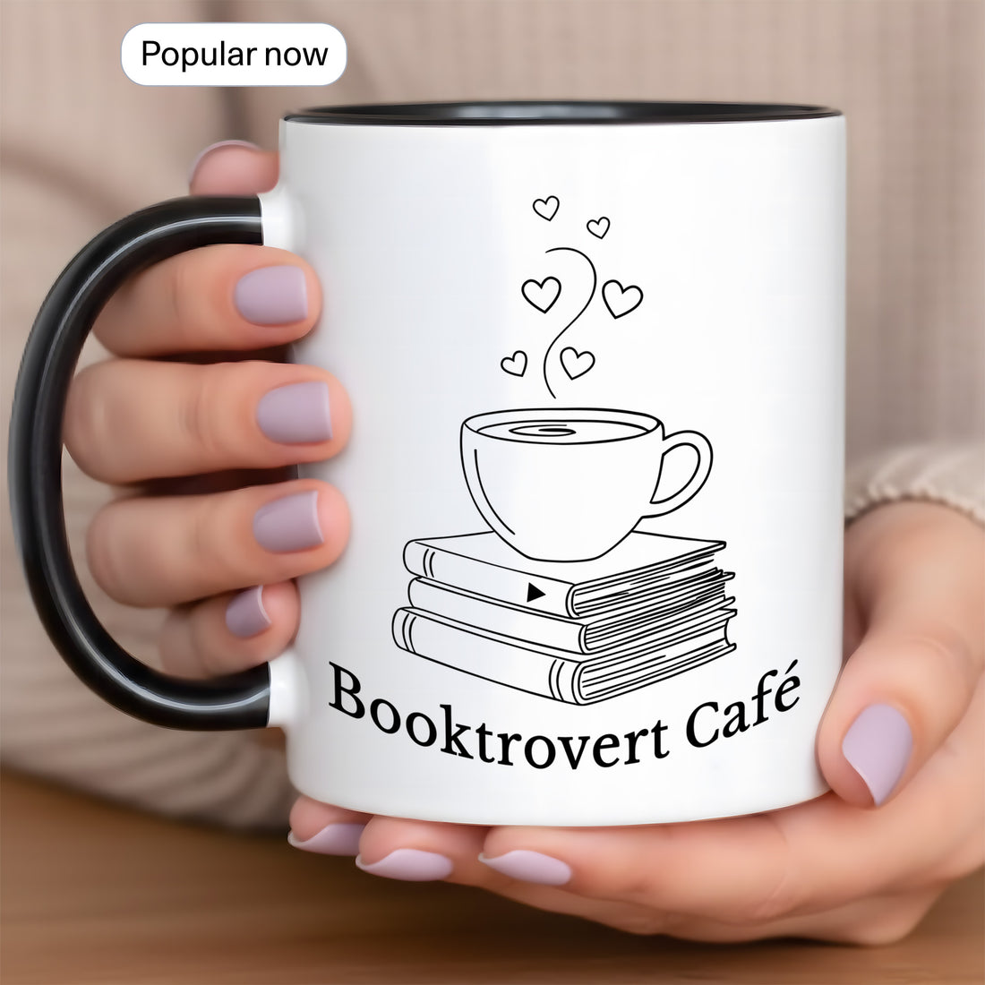 Personalized Booktrovert Café Mug – Ceramic Cup for Coffee, Tea & Book Lovers, Ideal Gift for Cozy Reading Moments| Mug 11