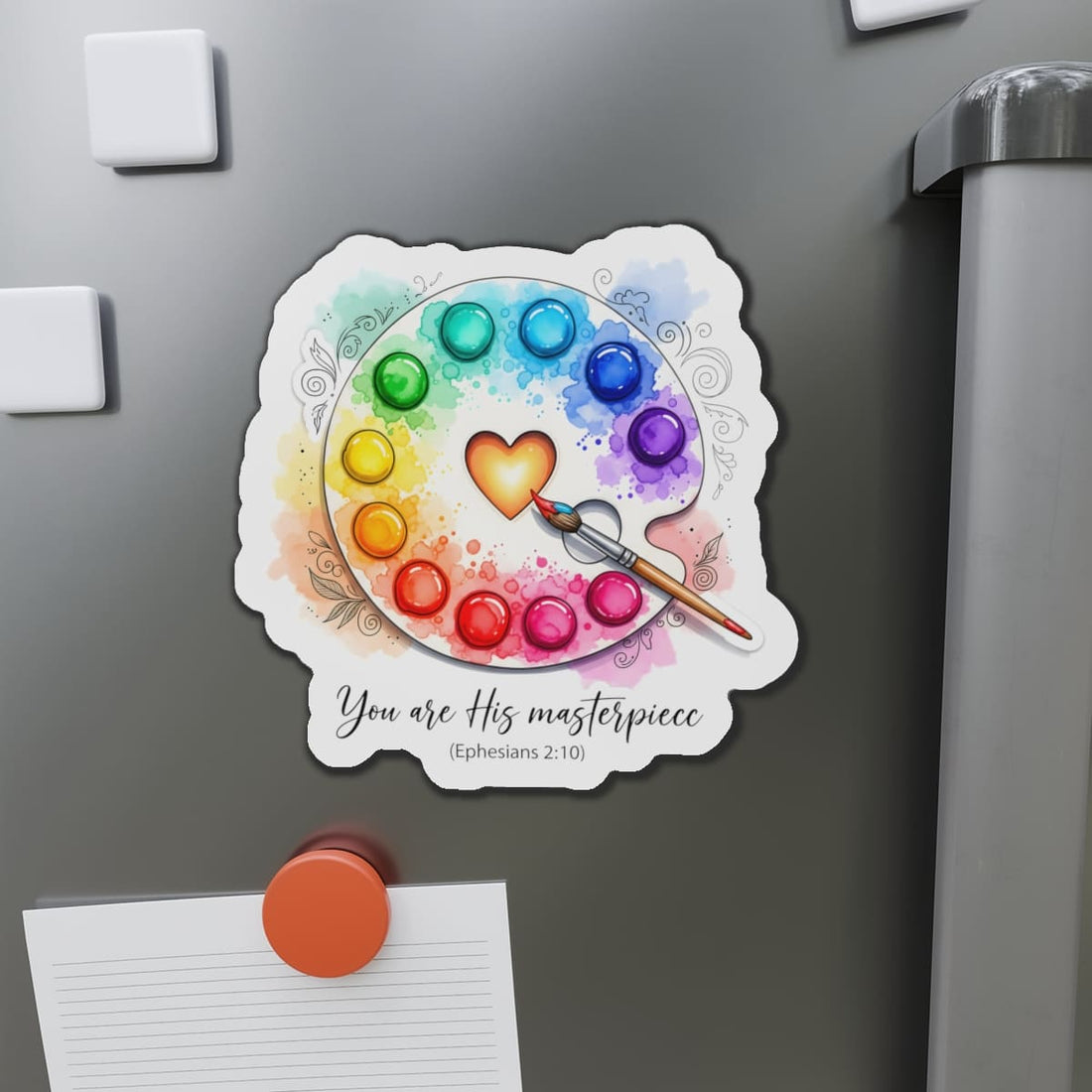 STK90 You Are His Masterpiece Christian Sticker – Waterproof Vinyl Faith Decal – Ephesians 2:10 Bible Verse Gift