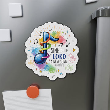 Christian Music PNG, Sing to The Lord a New Song, Bible Verse Sticker, Religious Faith Quote Digital Download, Printable Sublimation Design |STK 19