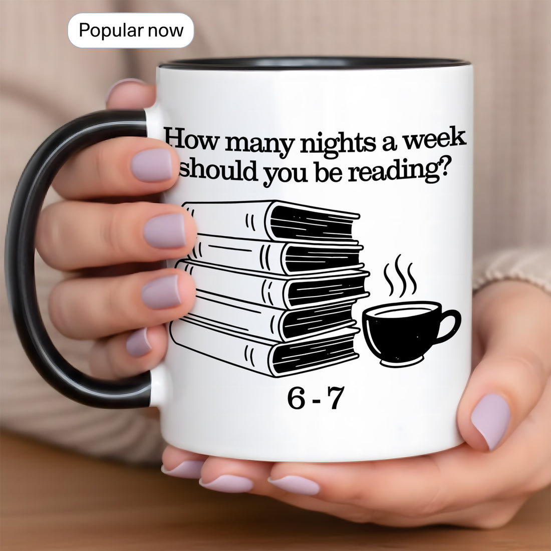 Custom Reading Mug, Personalized Book Lover Mug, Custom Coffee Mug, Holiday Gift for Bookworms | Mug 8