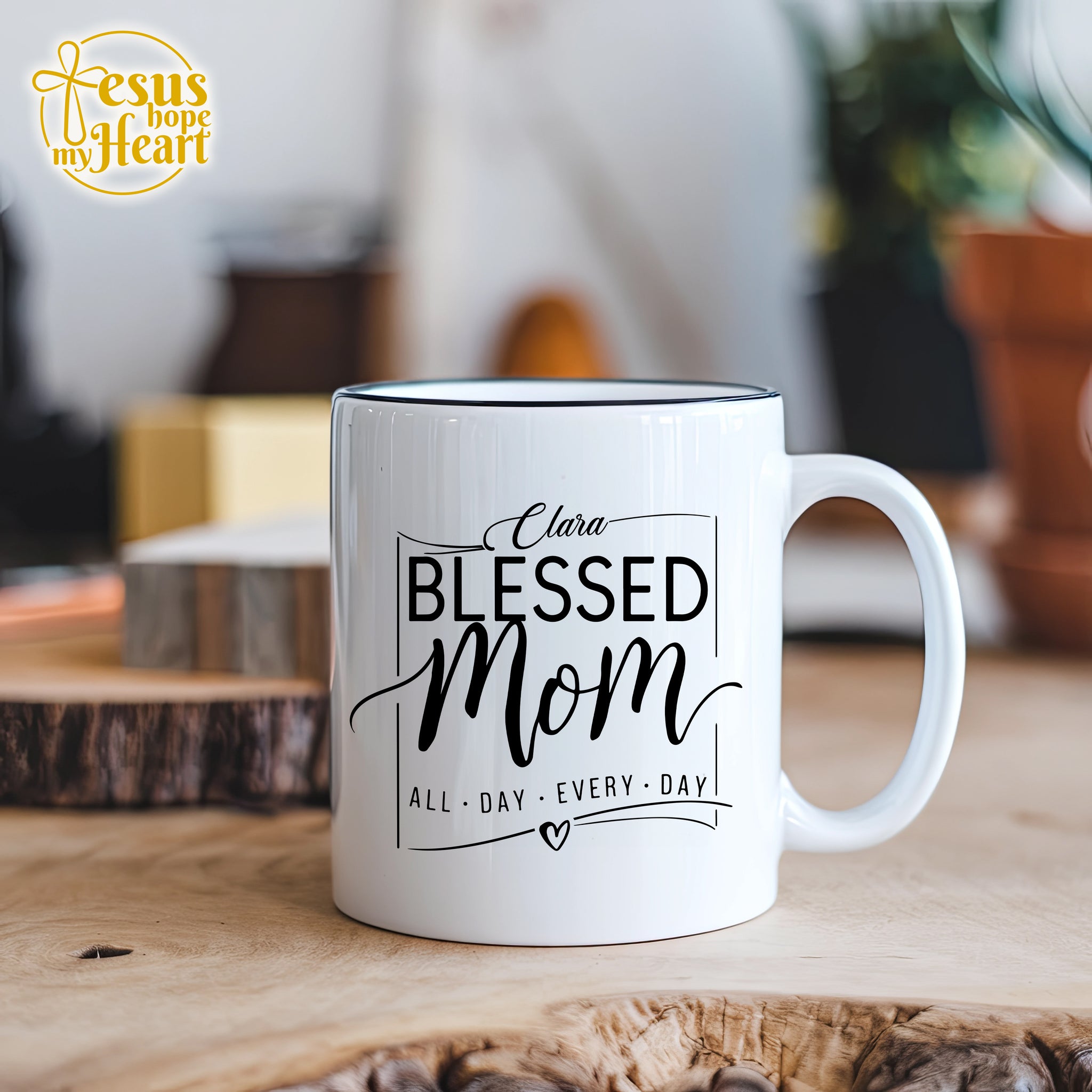 Blessed Mom Mug – Personalized Gift for Mom – Christian Mother's Day Mug
