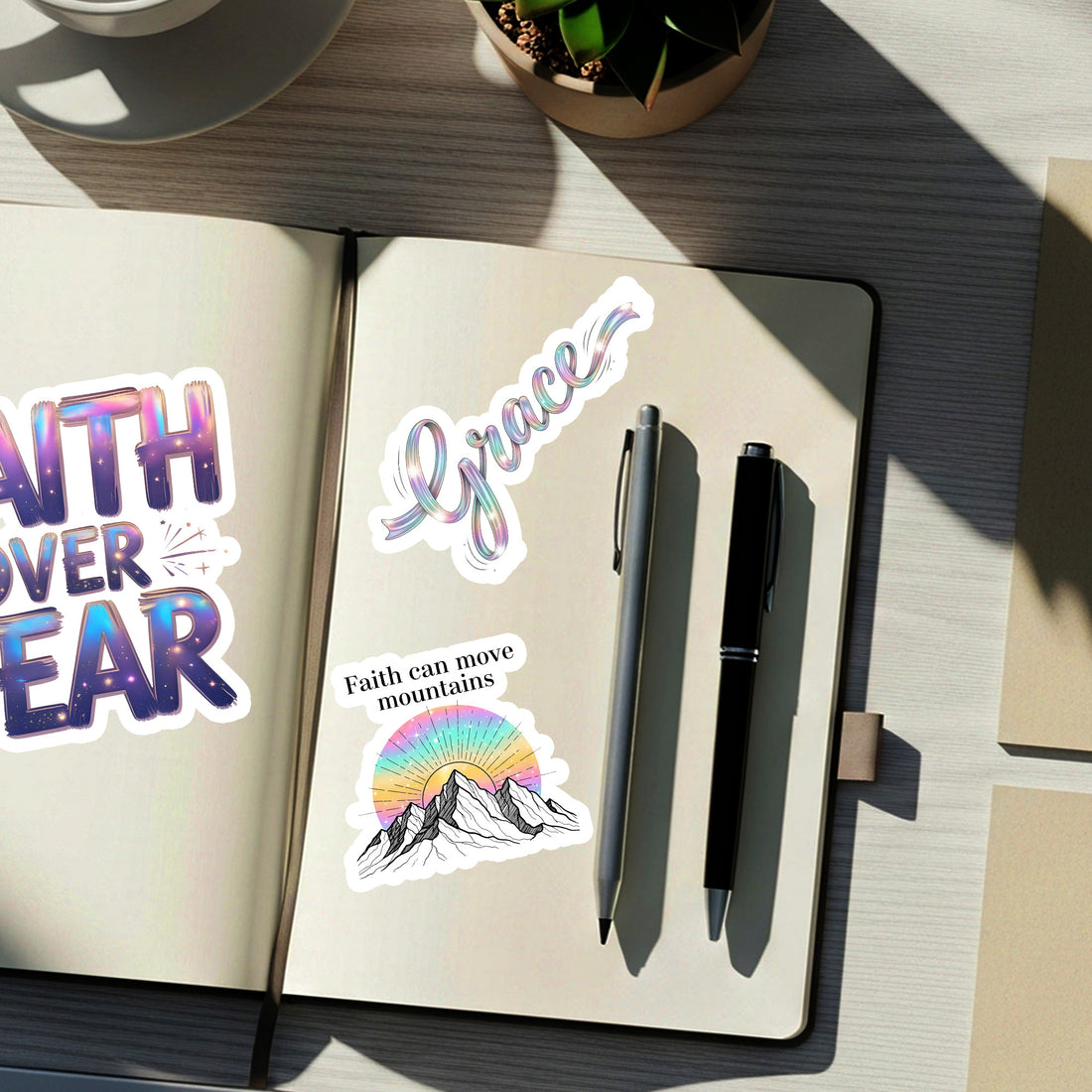 20+Digital Christian Sticker Bundle | Faith Quote PNG Pack | Bible Verse Stickers | Inspirational Religious Printable Design|STK13