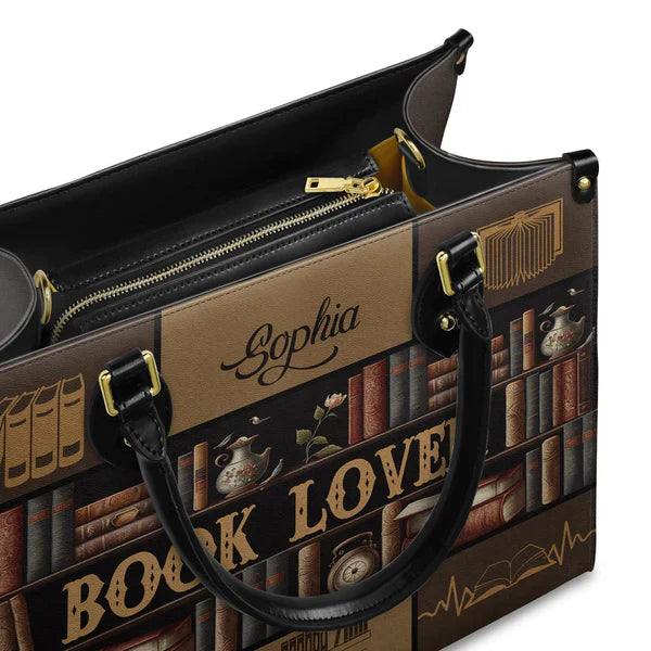 Christianartbag Handbags Book Lover Handbag Design Monogram Leather Handbag Gifts for – Christian apparel for women – Leather