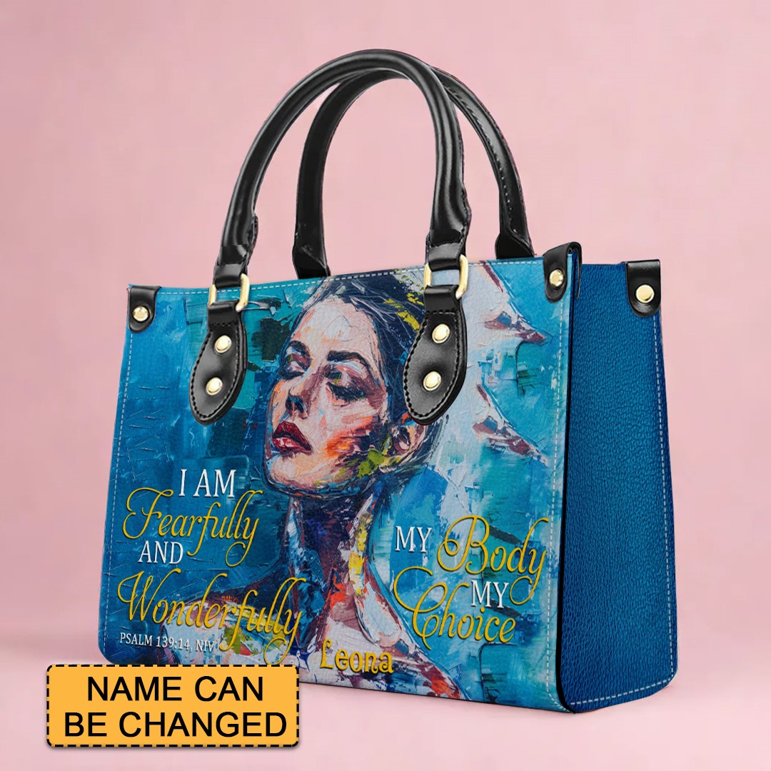 CHRISTIANARTBAG: Personalized Handbags for Women Custom Leather Bags My Body My Choice. – Christian apparel for women – Leath