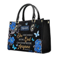Christianartbag Handbags She Who Kneels Before God Romans 8 31 Handbag Design Monogram – Christian apparel for women – Leathe