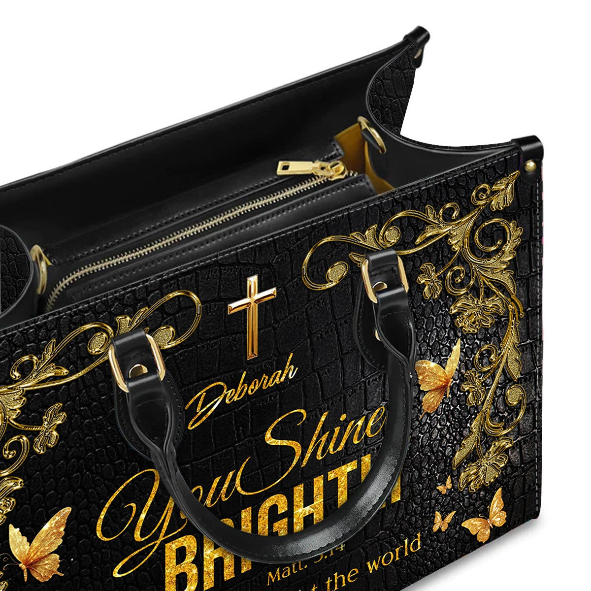 CHRISTIANARTBAG Handbags - Joyful Christian Handbag for Inspirational Women – DISC – Christian apparel for women – Leather TO