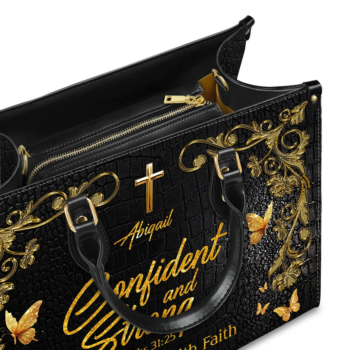 CHRISTIANARTBAG Handbags - Bold Christian Tote Bag for Strong Women – DISC Type D – Christian apparel for women – Leather TOT