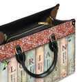 Christianartbag Handbags- Uncover the sacred meaning of your name - Bookmarks Leather – Christian apparel for women – Leather