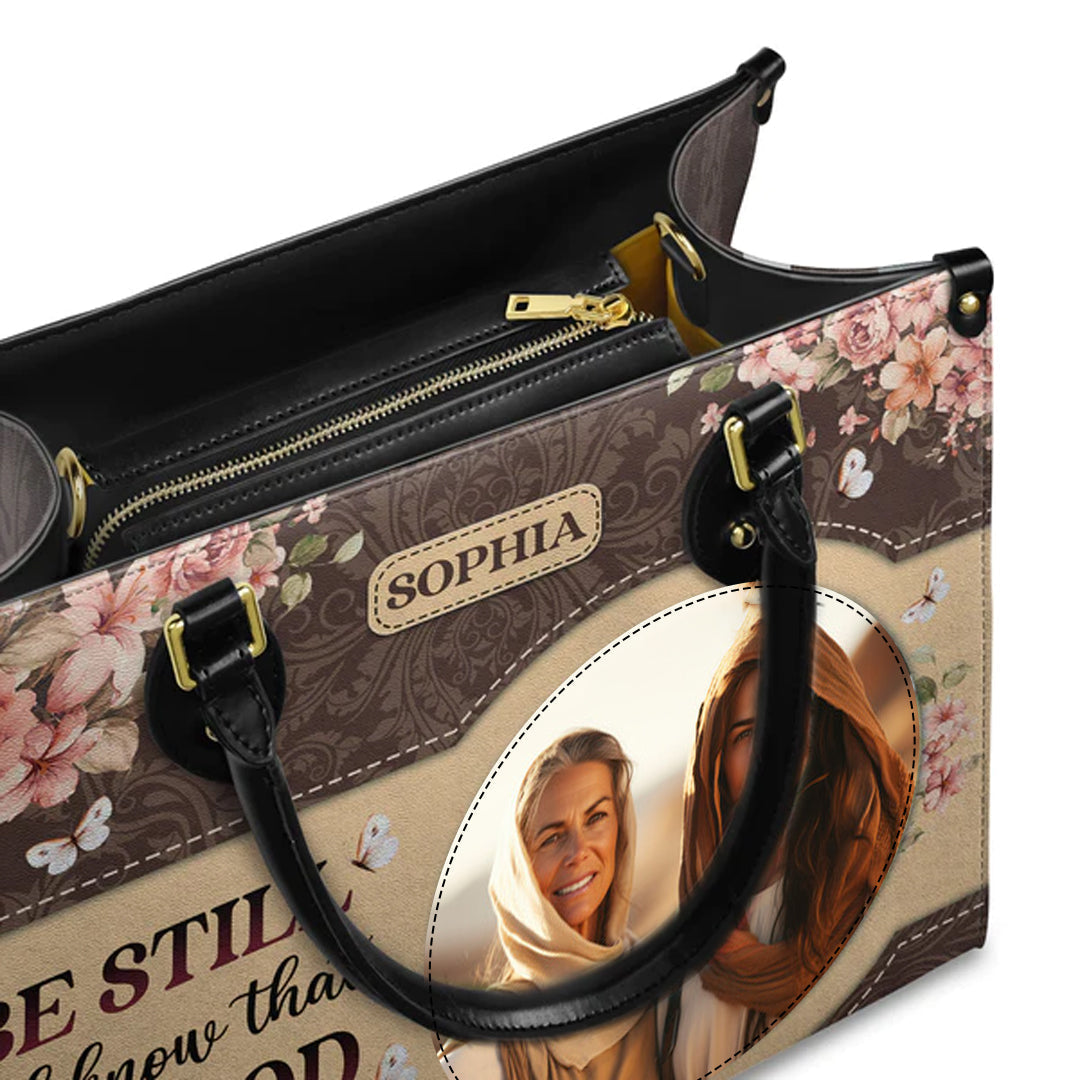 Christianartbag Handbags Be Still And Know That I Am God Psalm 46 10 Leather Handbag – Christian apparel for women – Leather 