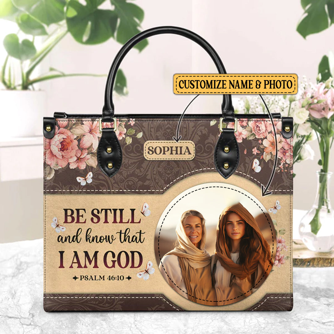 Christianartbag Handbags Be Still And Know That I Am God Psalm 46 10 Leather Handbag – Christian apparel for women – Leather 