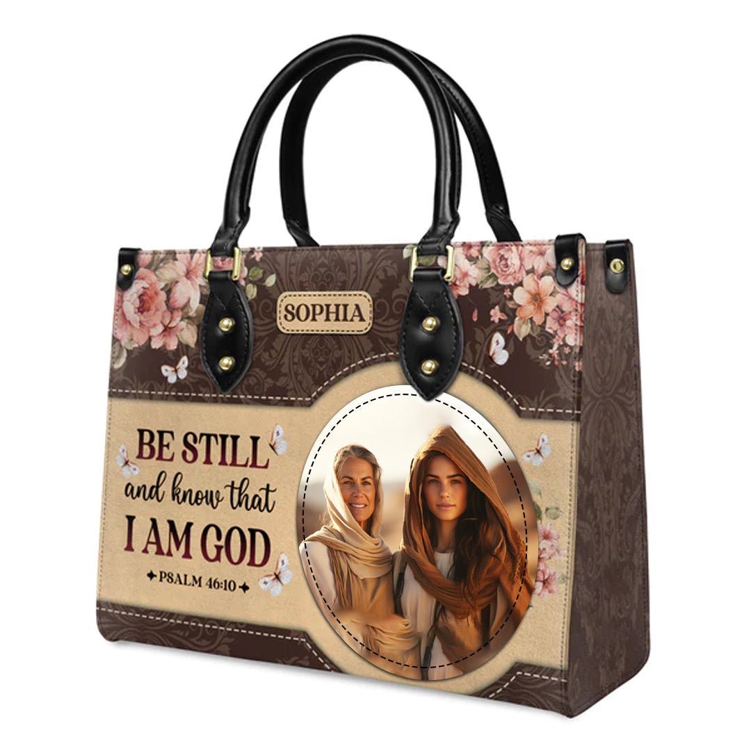 Christianartbag Handbags Be Still And Know That I Am God Psalm 46 10 Leather Handbag – Christian apparel for women – Leather 
