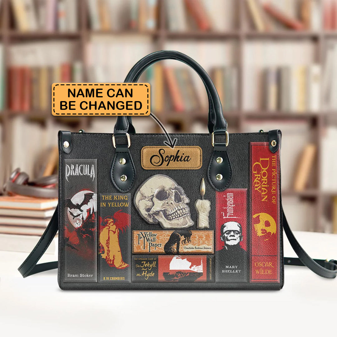 Christianartbag Novel Bags Personalized Leather Handbags for Literary Enthusiasts – Christian apparel for women – Leather Han