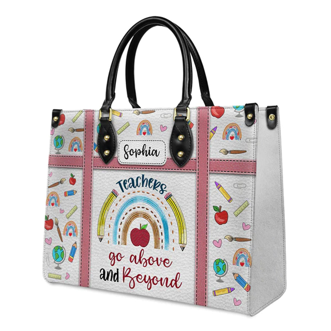 Christianartbag Teacher Bags Custom Leather Handbags for Teachers Gift For Teacher – Christian apparel for women – Leather Ha