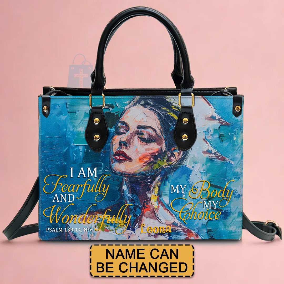 CHRISTIANARTBAG: Personalized Handbags for Women Custom Leather Bags My Body My Choice. – Christian apparel for women – Leath