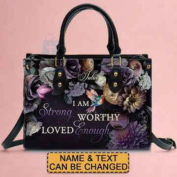 Personalized Christian Handbag - Customizable Leather Tote by CHRISTIANARTBAG