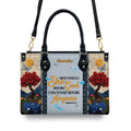 Christianartbag Handbags She Who Kneels Before God Romans 8 31 Embroidered Handbag – Christian apparel for women – TOTE bag