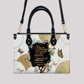 Personalized Christian Handbag – Proverbs 31:25 “Clothed in Strength and Dignity” – – Christian apparel for women – Leather B