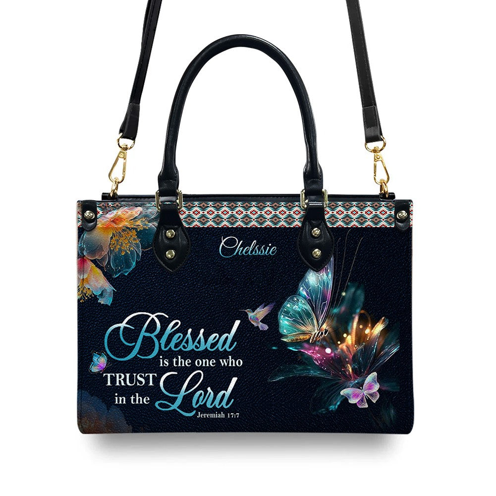 Christianartbag Handbags- Blessed Is The One Who Trusts In The Lord Jeremiah 17:7 - – Christian apparel for women – Leather B