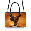 Customizable Afrocentric Leather Tote Bag - Personalized Elegant Designer Handbag by – Christian apparel for women – Leather 