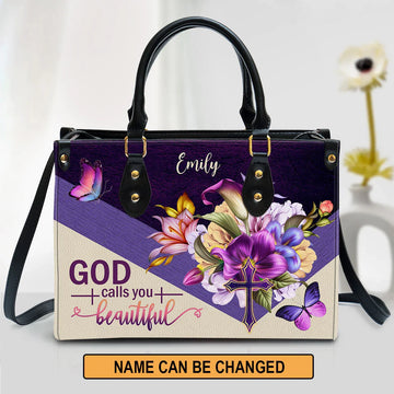 Personalized Christian Handbag - God Calls You Beautiful Tote