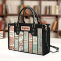 Christianartbag Novel Bags Personalized Leather Handbags for Literary Enthusiasts Jane – Christian apparel for women – Leathe
