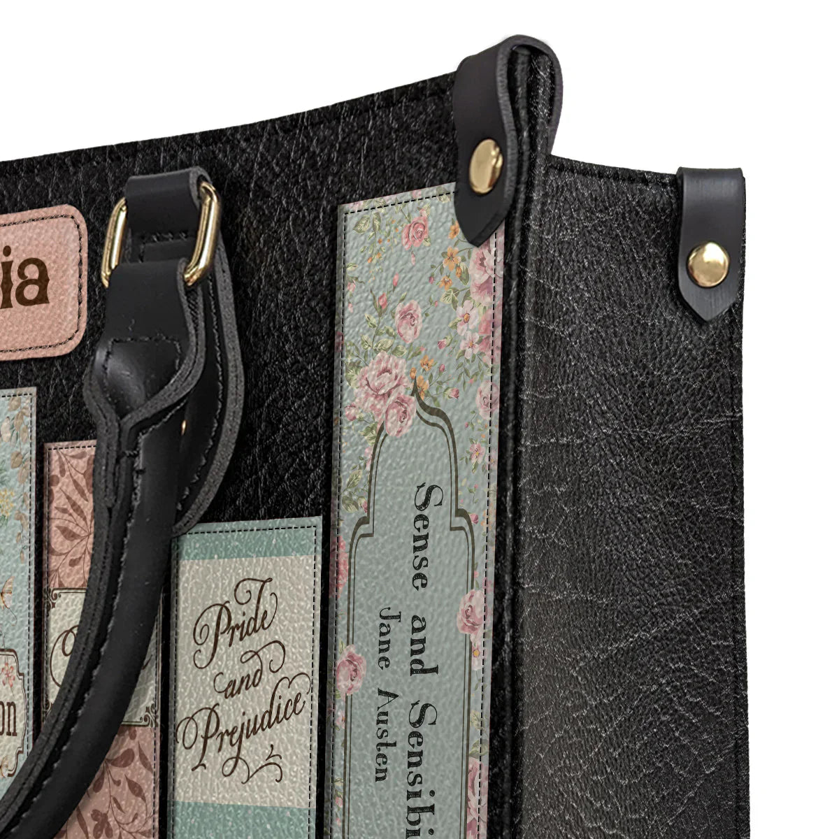 Christianartbag Novel Bags Personalized Leather Handbags for Literary Enthusiasts Jane – Christian apparel for women – Canvas