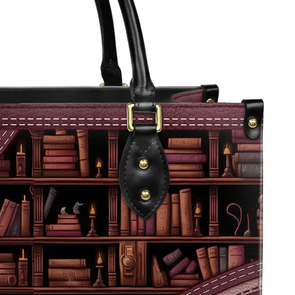 Christianartbag Handbags Just A Girl Who Loves Books Handbag Design Monogram Leather – Christian apparel for women – Leather 