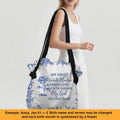 Personalized Large Oxford Fabric Tote Bag – Christian Bible Verse Shoulder Bag with – Christian apparel for women – Way Maker
