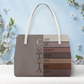 Personalized Christian Tote Bag – God Says I Am Custom Name & Color with Bible Verses – Christian apparel for women – Green