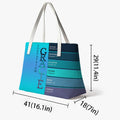 Personalized Christian Tote Bag – God Says I Am Custom Name & Color with Bible Verses – Christian apparel for women