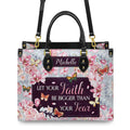 Christianartbag Handbags Let Your Faith Be Bigger Than Your Fear Handbag Design – Christian apparel for women – Canvas TOTE b