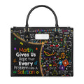 Christianartbag Teacher Bags Custom Leather Handbags for Teachers Gift For Teacher – Christian apparel for women – Leather Bi