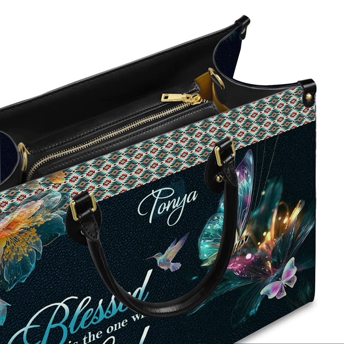 Christianartbag Handbags- Blessed Is The One Who Trusts In The Lord Jeremiah 17:7 - – Christian apparel for women – Leather B