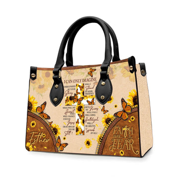 Personalized Christian Handbag: I Can Only Imagine Leather Tote