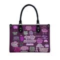 Christianartbag Handbags My Daily Bible Affirmations Purple Leather Handbag Handbag – Christian apparel for women – Leather H