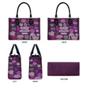 Christianartbag Handbags My Daily Bible Affirmations Purple Leather Handbag Handbag – Christian apparel for women – Leather B