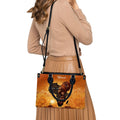 Customizable Afrocentric Leather Tote Bag - Personalized Elegant Designer Handbag by – Christian apparel for women – Leather 