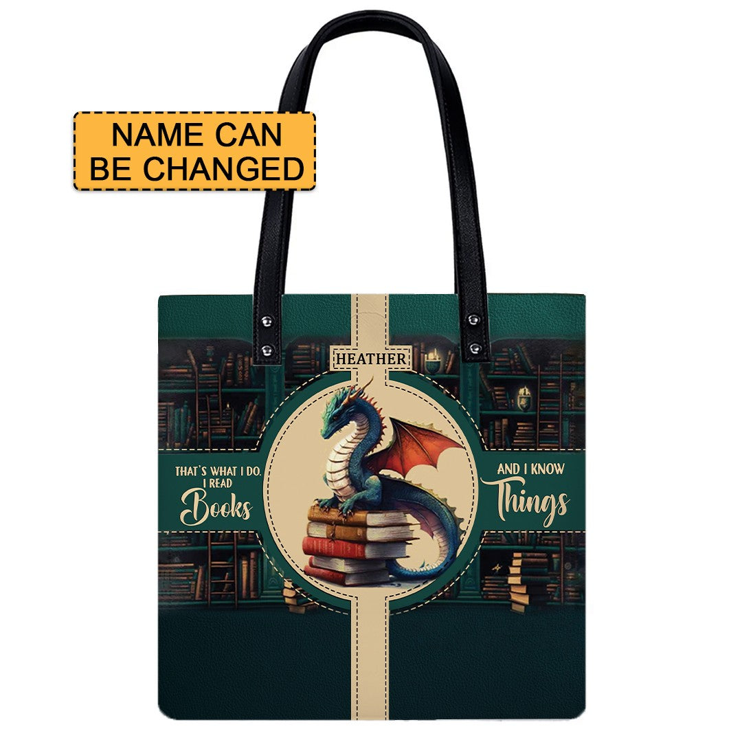 Christianartbag Handbags Thats What I Do I Read Books And I Know Things Handbag Design – Christian apparel for women – Leathe