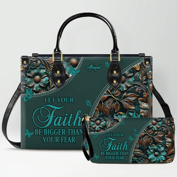 Personalized Christian Handbag with Bible Verses – Custom Name Faith Gift - CAB 120525
