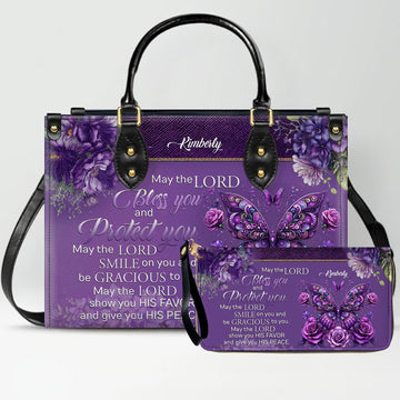Personalized Christian Handbag - Custom Engraved Leather Style