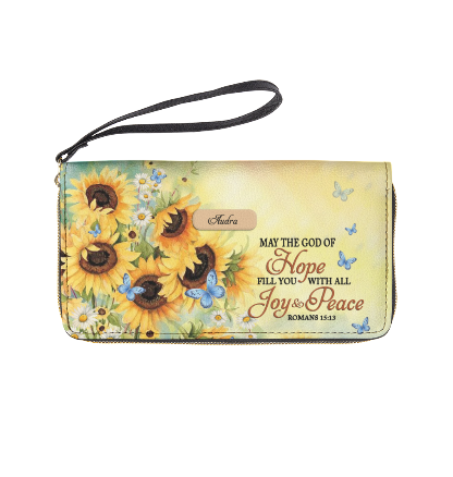 Christianartbag Handbags May The God Of Hope Fill You With All Joy And Peace Romans 15 – Christian apparel for women – Leathe